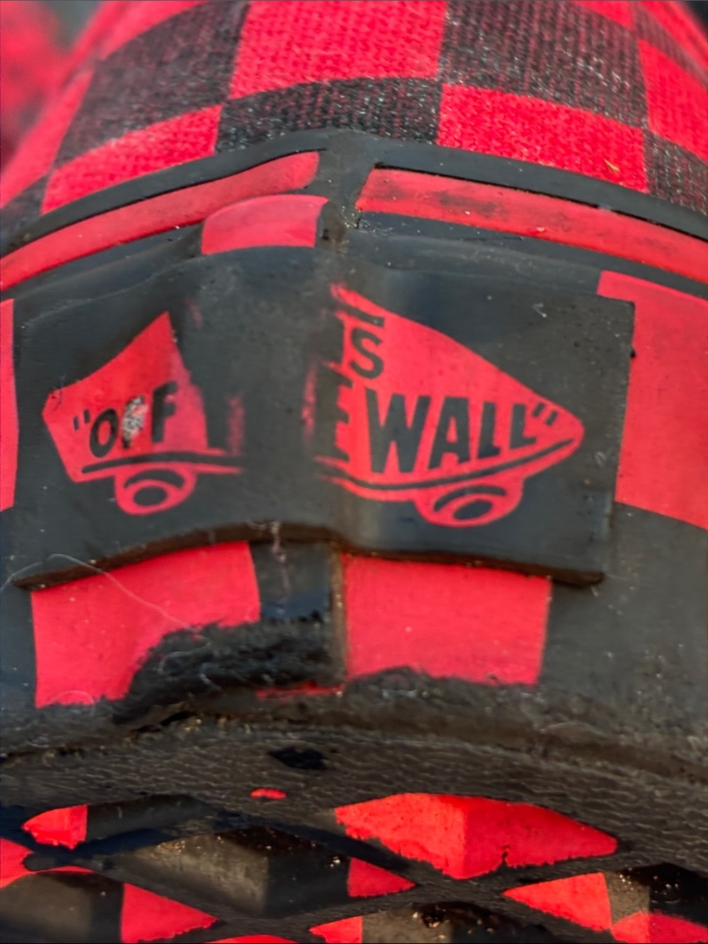Women’s Vans Red and Black Checkerboard Skater Sneakers 6.5 - Picture 9 of 9